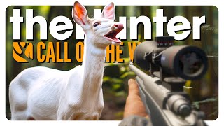 I found an ALBINO whitetail on Layton Lakes  theHunter Call of the Wild [upl. by Loree]