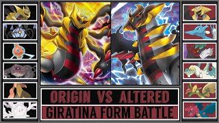 ORIGIN GIRATINA vs ALTERED GIRATINA  Legendary Devil Pokémon Battle [upl. by Lanuk812]