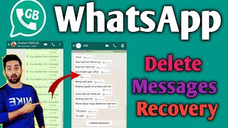 GB Whatsapp Deleted Messages Recovery  Gb whatsapp Delete messages Settings 2021 [upl. by Tnahsin500]