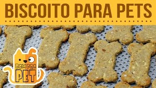 Como fazer biscoitos caseiros para o seu pet Receita Bom Pra Pet [upl. by Woodhouse]