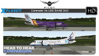 XPlane 11  Carenado vs LES SAAB 340 [upl. by Hunger]