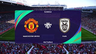 Manchester United vs PAOK 07112024 UEFA Europa League PES 2021 [upl. by Aniret]