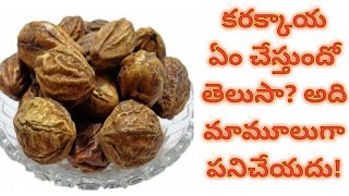 Amazing Health Benefits of karakkaya in telugu [upl. by Sterner976]