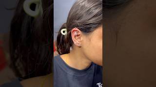 Helix piercing done by FunkyTattooz trending earpiercing helixpiercing shorts [upl. by Aneryc]