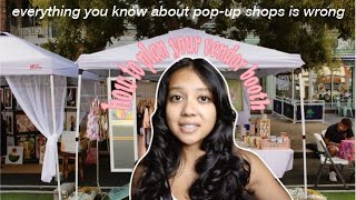 how to create the BEST vendor booth for a popup shop  how to popup ep 1 [upl. by Alul]