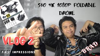 FIRST IMPRESSIONS S60 Drone With 4k HD Dual Camera 1080P WiFi fpv RC Quadcopter [upl. by Sherwin]