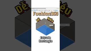 Vẽ khay thẻ nhớ với lệnh Extrude và hình chữ nhật Rectangle Fushion360 autodesk design 3d in3D [upl. by Aiht277]