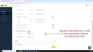 Ajouter un destinataire pour les alertes par mail ou sms depuis la plateforme [upl. by Gnohp197]