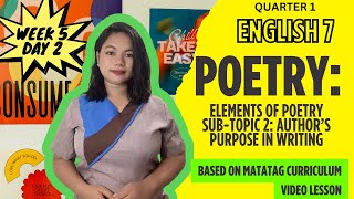 Author’s Purpose in Writing Week 5  DAY 2  G7 ENGLISH  MATATAG  Quarter I  MATATAG CURRICULUM [upl. by Nimrahc]