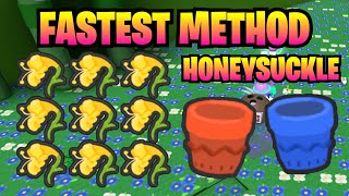 Bee Swarm Simulator How to Get Honeysuckle Best Method Get them Fast [upl. by Ranie]