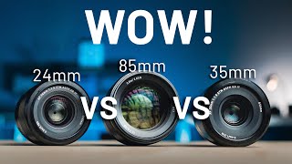 SPECTACULAR Difference 24mm VS 35mm VS 85mm Lens for Video amp Gimbal Moves [upl. by Huba]