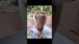 Cereal Bar Yoghurt Milkshake🥤🥣 asmr shorts streetfood easy cereal milkshake drink summer [upl. by Ecirtel]