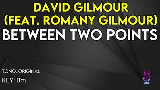 David Gilmour Ft Romany Gilmour  Between Two Points  Karaoke Instrumental [upl. by Nilekcaj260]