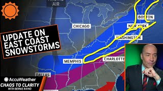 Updates on Snowstorms For East Coast  I95 [upl. by Beilul]