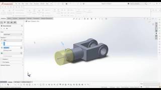 1 Steam Engine Crosshead  block Solidworks 2016 [upl. by Dric519]