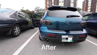 2008 Mazda 3 23L Resonator and Muffler Delete Before amp After [upl. by Zel202]