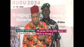 FG gives N150000 grant to small business owners in Enugu [upl. by Annaya982]