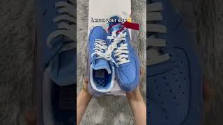 air force 1 blue sliveleave your sizeshort sneakerhead unboxing [upl. by Hough]