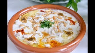 The Best Easy and Delicious way to make Fatteh with Hummus with Chef Mustapha  فتة الحمص [upl. by Nadruoj]