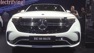 MercedesBenz EQC 400 4MATIC White 2019 Exterior and Interior [upl. by Leor]