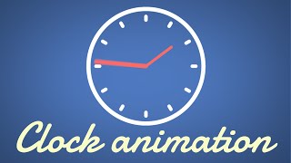 Simple Clock Animation  Easy After Effects Tutorial [upl. by Ecienahs]