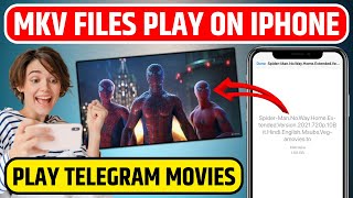 How to Open MKV File in iPhone  Telegram Video Not Playing in iPhone Fix  Play MKV Files on iPhone [upl. by Yauq]