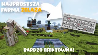 PROSTA FARMA ŻELAZA Z GOLEMÓW W MINECRAFT 119  ŁATWA DO ZBUDOWANIA [upl. by Amolap]