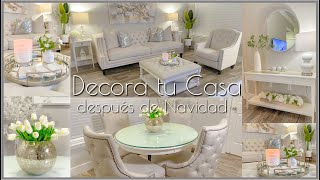 COMO decorar DESPUES de NAVIDAD  Decoración de SALA y COMEDOR 2023 [upl. by Boys]