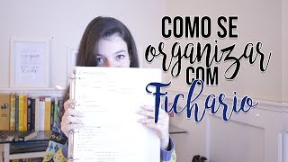 DICAS SOBRE COMO USAR e se ORGANIZAR com FICHÁRIO  HeyGabs [upl. by Atla]