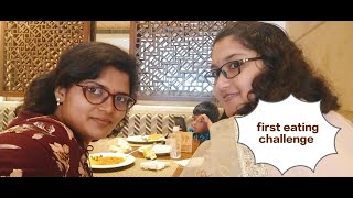 first food challenge  Evaru gelicharo chudam Akka shocked and Chelli rocked [upl. by Cathleen]