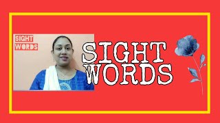 SIGHT WORDS Non  Phonic Words for the beginners [upl. by Johnathan]