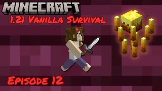 I Fought the Blaze Solo for the First Time Ep 12  Minecraft Vanilla Survival 121 [upl. by Murtha]