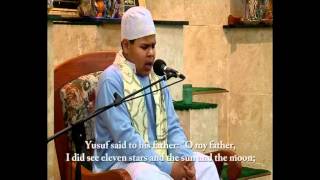 Qari Ismail Davids 13 year old from Cape Town South Africa Part 1 [upl. by Rohclem654]