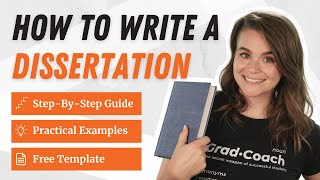 How To Write A Dissertation Or Thesis  8 Step Tutorial  Examples [upl. by Ahsiner]