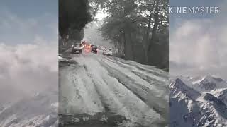 Shillong Ice fall on January 2018  Snowfall at shillong January 2018  THE VIRAL INDIAn [upl. by Athelstan]