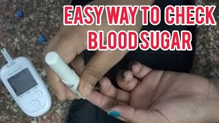 How To Check Easily Blood Sugar At Home ।।Easy Way To Check Blood Glucose Level ।।Check CBG Easily । [upl. by Andonis]