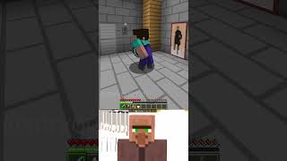 Super Automatic Door Minecraft Villager Oi Oi Oi memeshorts minecraft [upl. by Myles]