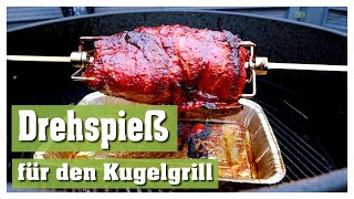 Drehspieß für den Kugelgrill  Onlyfire amp BBQToro  Hobbyfamilie [upl. by Martinelli]