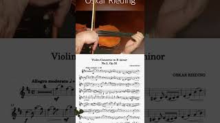 RIEDING CONCERTO Op 35 in B minor 1 Mov  FREE VIOLIN EASY PLAY ALONG JL16 [upl. by Katha637]