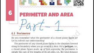 Perimeter and Areaclass 6  part 1 Ganit Prakash chapter 6 complete solution with explanation [upl. by Asilak]