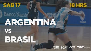 HSCA  IHF TROPHY JUNIOR FEMENINO 2023  ARGENTINA vs BRASIL [upl. by Yblek243]