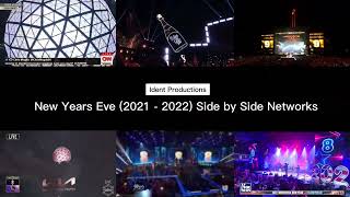 New Year’s 20212022 Countdown 6 Networks Simultaneously  Ident Productions [upl. by Lauritz]