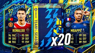 20x 84 x25 amp TOTS SWAPS 2 PACKS 😍 FIFA 22 Ultimate Team [upl. by Ursel623]