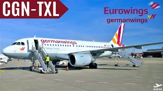 EUROWINGSGERMANWINGS TRIPREPORT COLOGNE  BERLIN TEGEL  EW 8057 AIRBUS 319 [upl. by Elvira237]