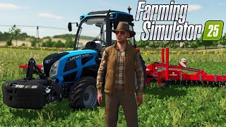 NOVO SIMULADOR DE FAZENDA SUPER REALISTA JOGANDO FARMING SIMULATOR 25 PELA PRIMEIRA VEZ [upl. by Bartle]