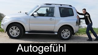 Mitsubishi Pajero Montero 3door compact FULL REVIEW test driven  Autogefühl [upl. by Ielerol470]