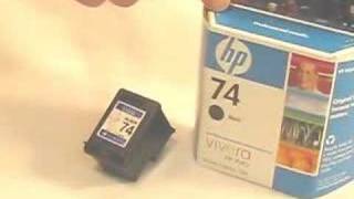 HP 74 Ink Cartridge Information CB335WN [upl. by Ytsur551]