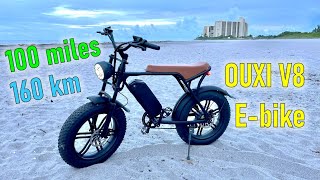 Ouxi V8 EBike  100 miles 160 km long term review  Voltsteed V8 [upl. by Eicyaj]