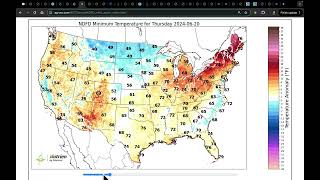 June 19 2024 Frost  Poleward Temperature Contrast  Shifting Ridge  Storm Risk  Flash Drought [upl. by Gibert]