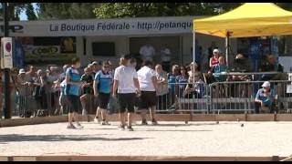 Championnat de France Triplette Féminin 2016  2ème partie BagnolssurCèze [upl. by Ecitnirp348]